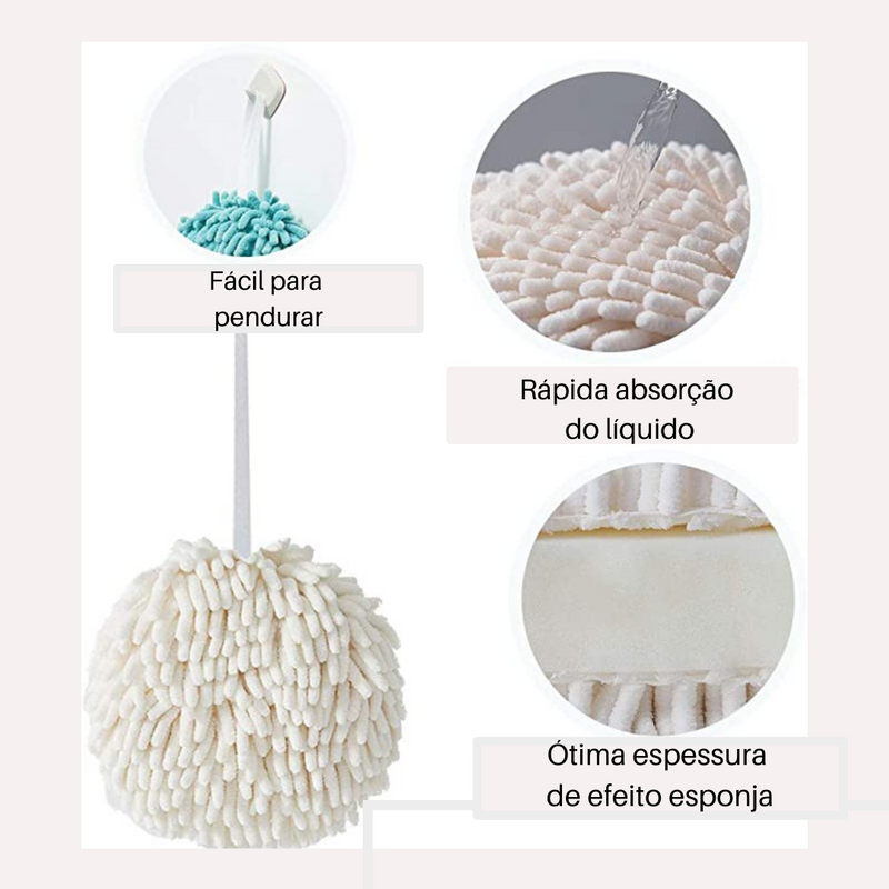 Pano de mão em Chenille - Super Macia, Absorvente e Elegante.