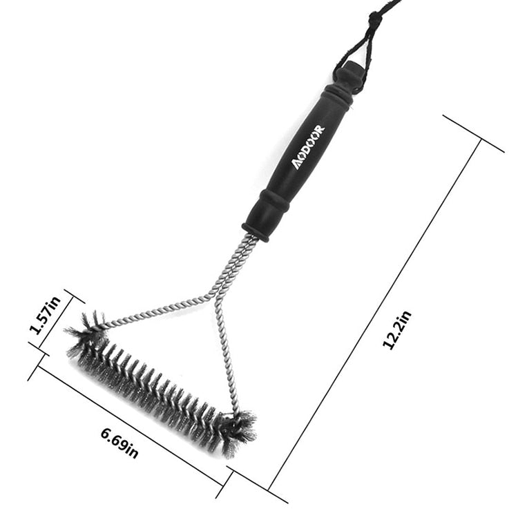 Chegou a Nova Escova de Aço Inox para limpar grelhas e espetos! LIMPE de maneira RÁPIDA E PRÁTICA