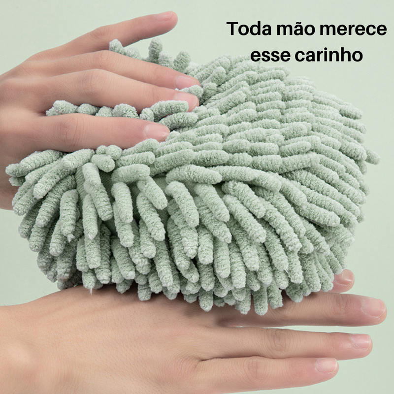 Pano de mão em Chenille - Super Macia, Absorvente e Elegante.